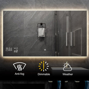 Tharja - 350W SMART Infrarot-Heizspiegel (Wand)